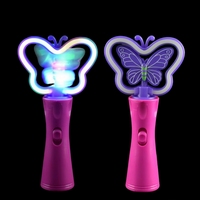 Nouvelle Lampe LED Rotative YT 9' à Double Zone RGB (Éclat Intérieur Constant + Flash Néon Extérieur) – Bâton Lumineux Portable Thème Romantique pour Fête
