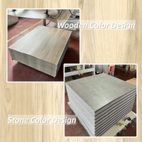 Texture de grain de bois Installation de bricolage facile Interlocking Lvt Carrelage de planche de sol en vinyle PVC