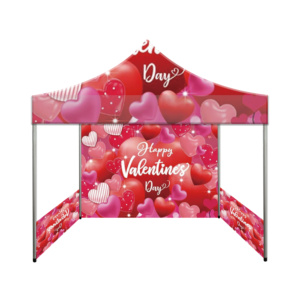 Customized Valentine's Day 3x3M Foldable Sunshade <b>Tent</b> Aluminum Alloy <b>Frame</b> 300D Polyester Outdoor Promotional Events - Product Image 1