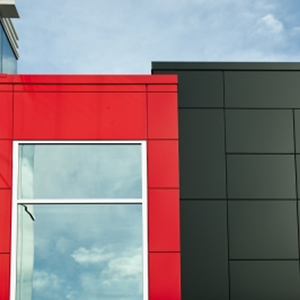 Tấm ốp mặt dựng nhôm composite chất lượng cao màu đen mờ, tấm kim loại ACM - Product Image 3