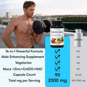 Kapsul Kesuburan Pria Alami, Pendukung Energi, Suplemen Nutrisi, Formula 16-in-1, Kapsul Pendukung Kesuburan Pria - Product Image 5