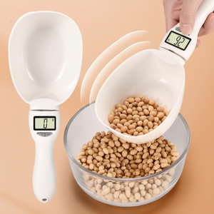 Cuchara Digital Inteligente con Báscula, Capacidad de 1 kg, Cuchara Medidora de Alimentos de Plástico, Herramienta para Pesar Ingredientes de Cocina - Product Image 1