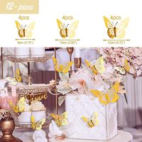 Décorations de fête d'anniversaire rose doré HAWIN pour femmes, bannière Joyeux Anniversaire, rideaux muraux papillons, guirlande à pois circulaires en papier de soie