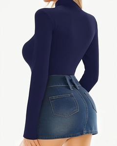 T26158 Body Intero da <span class=keywords><strong>Donna</strong></span> a Vita Alta, Aderente e Lungo, Stile Casual per Inverno e Primavera - Product Image 6