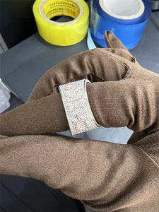 แหวนทังสเตนประดับเพชรโมอิสซาไนต์ VVS แบบวินเทจสำหรับทุกเพศ  สามารถปรับแต่งสีและโลโก้ได้ - Product Image 6