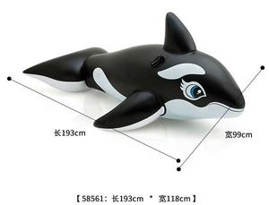 Flotadores Originales <span class=keywords><strong>Intex</strong></span> 58561 WHALE RIDE-ON, Flotador <span class=keywords><strong>Inflable</strong></span> para Fiestas en la Piscina - Product Image 2