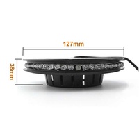 Barre lumineuse LED UFO tournante à changement de couleur automatique RGB 8W 48LEDs pour scène, discothèque, fête, DJ, club, pub, musique