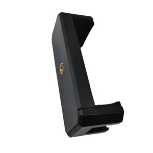 Diamond-Shaped Phone <b>Holder</b> Double-Hole Single-Clip E-Shaped Clip With Hot <b>Shoe</b> Mount For Live Streaming Vlog Black ABS Quick - Product Image 4