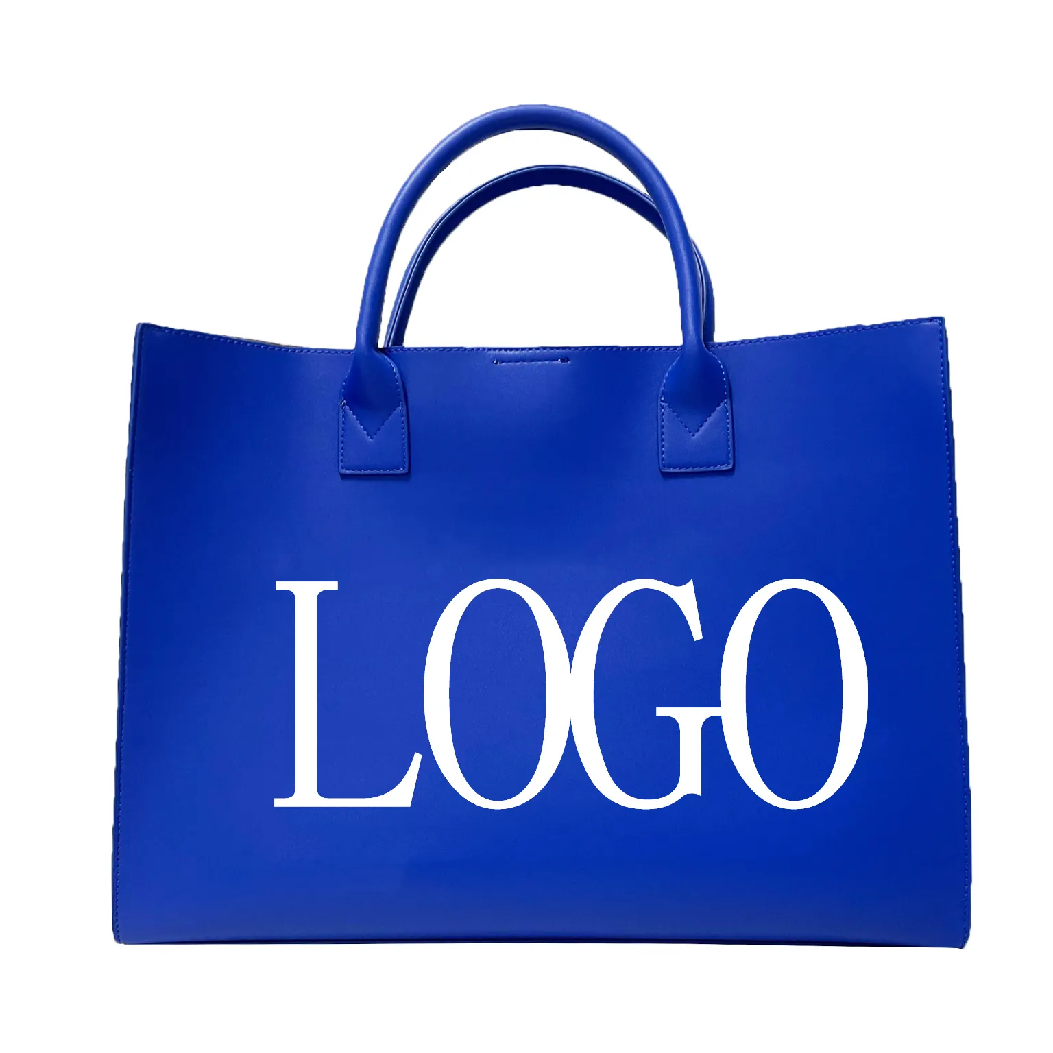 OEM Low MOQ Handbag Custom logo I speak Fluent French Vegan Leather PU Fashion Ladies Handbags 2023 Totes