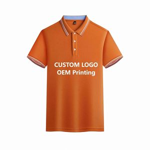 เสื้อโปโลผู้ชายแบบกำหนดเองสำหรับธุรกิจและองค์กร เนื้อผ้าระบายอากาศ เป็นมิตรกับสิ่งแวดล้อม ผลิตจากโพลีเอสเตอร์ผสมสแปนเด็กซ์ แขนสั้น พร้อมสกรีนโลโก้ - Product Image 5