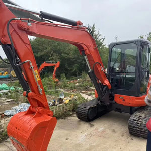 Mini-excavatrice d'occasion japonaise rouge U55 U40 U35 de 5 tonnes avec peu d'heures de fonctionnement - Product Image 2