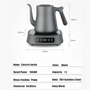 Black Stainless Steel Electric Kettle For Boiling Water Coffee Electric Kettle Water Boiler Electric Kettle