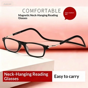New Anti-lost Magnetic Neck Reading Glasses for Men &amp; Women, Portable Silicone Lanyard, Anti Blue Light Elderly Readers - Product Image 4