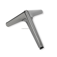 Kunden spezifische Chrom gebürstet Nickel Pistole schwarz Büro Patas de Metall Stahl Stuhl Dreieck Bett Tisch Möbel Beine Sofa Bein Metall