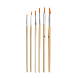 BOMEIJIA Set di 6 <span class=keywords><strong>Pennelli</strong></span> Artistici <span class=keywords><strong>Pennelli</strong></span> per Acquerello Rotondi a Punta in Nylon per <span class=keywords><strong>Pittura</strong></span> a <span class=keywords><strong>Olio</strong></span> - Product Image 2