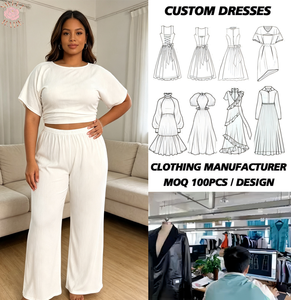 Conjuntos de 2 piezas para mujer, top corto de manga corta de punto acanalado, pantalones de pierna ancha, conjunto de ropa informal para el hogar, conjuntos de dos piezas - Product Image 1