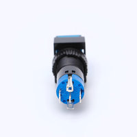 ELEWIND Interrupteur à bouton-poussoir momentané éclairé 8 mm (PB81J-11D/Y/12V) Max. Tension 230V CE pour protection IP40, 2A nominale