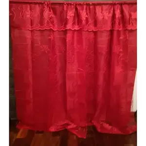 Rideaux en dentelle 2,50 m de large 2 m de haut à motif floral en polyester pour la décoration intérieure - Product Image 3