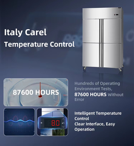 Congélateur commercial vertical 1000L à 4 portes, 220V, refroidissement par air, contrôle numérique, dégivrage <span class=keywords><strong>automatique</strong></span> pour la conservation des aliments en restaurant - Product Image 3