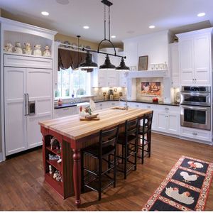 2020 <span class=keywords><strong>The</strong></span> Latest White Thailand Style 2 Tone Oak Kitchen Cabinets - Product Image 6