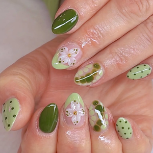 <span class=keywords><strong>เล็บ</strong></span>ปลอมเรซิ่น<span class=keywords><strong>ลาย</strong></span>งู<span class=keywords><strong>สี</strong></span><span class=keywords><strong>เขียว</strong></span>อัลมอนด์สั้น สไตล์ตะวันตก <span class=keywords><strong>ลาย</strong></span>ดอกไม้ <span class=keywords><strong>ลาย</strong></span>จุด แต่ง<span class=keywords><strong>เล็บ</strong></span>แบบฝรั่งเศส สำหรับผู้หญิง ใช้ได้ทุกวัน - Product Image 6
