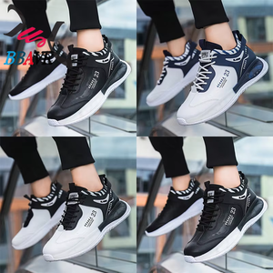 Chaussures de sport décontractées à semelle épaisse pour jeunes, respirantes avec doublure en maille, antidérapantes pour le quotidien au printemps et en automne – Vente en gros - Product Image 4