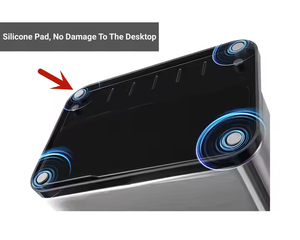 Conteneur de rangement pour ustensiles de <span class=keywords><strong>cuisine</strong></span> multifonctionnel 3 en <span class=keywords><strong>1</strong></span> en acier inoxydable avec <span class=keywords><strong>bac</strong></span> d'égouttement intégré, porte-baguettes et porte-cuillères - Product Image 5