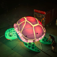 Tortue gonflable géante personnalisée, tortue marine pour la décoration de festivals en plein air, spectacle nocturne de parc d'attractions, autres événements