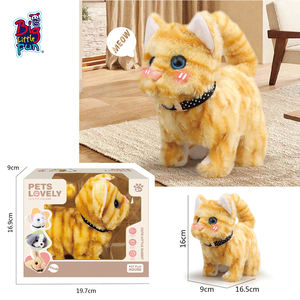 Juguete interactivo de gatito de peluche súper suave con ladridos que caminan y sonidos de gato realistas para el enriquecimiento de mascotas - Product Image 5