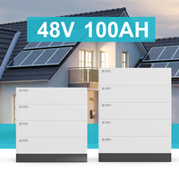 Batería de Iones de Litio LiFePO4 BENY Híbrida con Comunicación CAN/RS485, 5kWh 100AH 200AH 48V/51.2V, Almacenamiento de Energía Solar