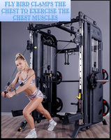 Station multifonctionnelle de haute qualité Équipement de fitness Vente directe d'usine Entraîneur de poids gratuit Smith Machine Squat Rack