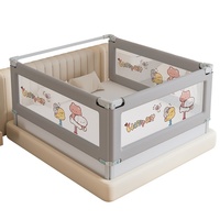 Barandilla de Seguridad para Cama de Bebé Summer Infants, Barandilla Anticaídas de Material de Cachemira, 180 cm de Longitud Ajustable, Ajuste Universal, Tres Modelos 497