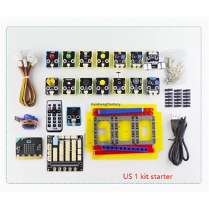 Placa de Desarrollo Micro-bit US123, Kit de Inicio con Sensor, Placa de Expansión, Programación en Python, Bloques de Construcción para Coche Inteligente KM, Accesorios - Product Image 3