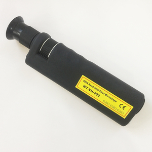 ハンドヘルド400x倍率端面検出器ハンドヘルド光ファイバー顕微鏡光ファイバー検査スコープ - Product Image 1