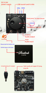 Module amplificateur audio numérique haute puissance XY-AP15H Bluetooth stéréo 10W/15W/20W DC 12V/24V - Product Image 5