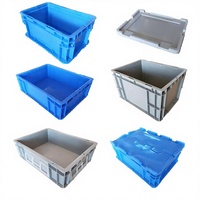 Caja de Logística para Autopartes de HDPE de 3mm de Espesor, Serie 400*300, Modelo 4838, con Tapa, de Qingdao Liruihong Wholesale