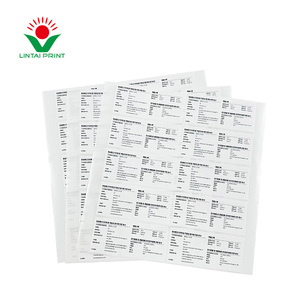 Anpassbares einzelnes schwarzes wasserdichtes Klebe etikett Verschiedene Größen Personal isierte Verpackungs aufkleber mit benutzer definiertem Logo-Druck - Product Image 1