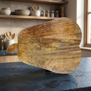Planche à découper rectangulaire décorative écologique faite à la main, épaisseur 2 cm, BS INTERNATIONAL, dernière arrivée, manche en bois personnalisé, qualité supérieure - Product Image 1
