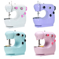 Machine à coudre portable électrique mini-moteur pour T-shirts, point noué, en plastique durable, pratique pour la couture manuelle et la broderie à domicile
