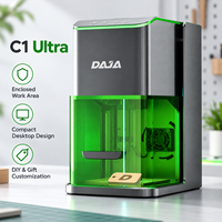 Mesin Penanda Laser Tertutup Penuh 10W 5W Unit Pengukir Dioda Desktop dengan Ketinggian yang Dapat Disesuaikan dan Meja Kerja Fleksibel untuk Bisnis Rumahan