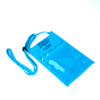 Porte-cartes de visite pour exposition Porte-passeport suspendu Portefeuille de voyage avec lanière Pochette à badge imprimée personnalisée
