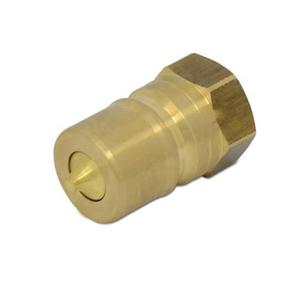 Acoplador Hidráulico Macho de Desconexión Rápida Blince de 1/4 Pulgada NPT ISO 7241-B de Latón con Acero Inoxidable - Product Image 3