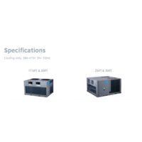 Climatiseur de toit tropical Midea 22 kW 6,2 tonnes R410A 52 ° C Haute température ambiante pour les centrales électriques des régions désertiques