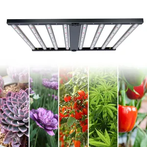 Складная Светодиодная лампа для выращивания растений с регулируемой яркостью, 8 полос, LM301h, LM301b, 600 Вт, 800 Вт, прямо с завода