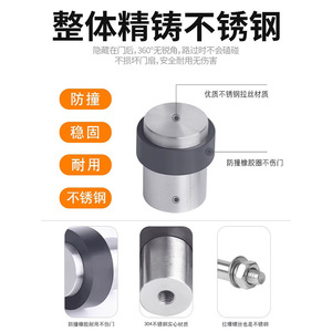 Tianjun Stainless Steel Door Stop Floor <b>Mount</b> Mushroom Head Anti Collision Gate <b>Block</b> Minimalist Design Easy Installation - Product Image 4