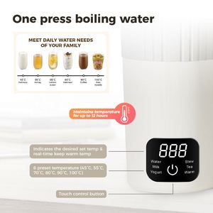 6-in-1 Electric <b>Kettle</b> 600ML Travel <b>Kettle</b> Portable Thermal Bottle Multi-functional Digital Portable <b>Kettle</b> Electric Heating Cup - Product Image 3
