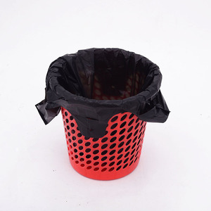 Wave Top Garbage <b>Bag</b> Easy Tie Household Trash <b>Bag</b> <b>Small</b> Size Hdpe Ldpe Leak Proof Strong Disposable Waste <b>Bag</b> For Home Use - Product Image 3