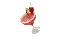 Ornements de verre teinté faits à la main pour boissons, décorations d'arbre de Noël pour hôtels et restaurants avec finition imitation antique