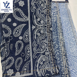 Bán buôn Polyester Cotton Denim Jacquard Jeans vải cho áo khoác và quần - Product Image 3