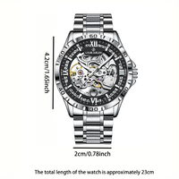 Montre mécanique automatique pour homme LOUIE JUELEN, nouvelle génération, étanche, lumineuse, style business décontracté
